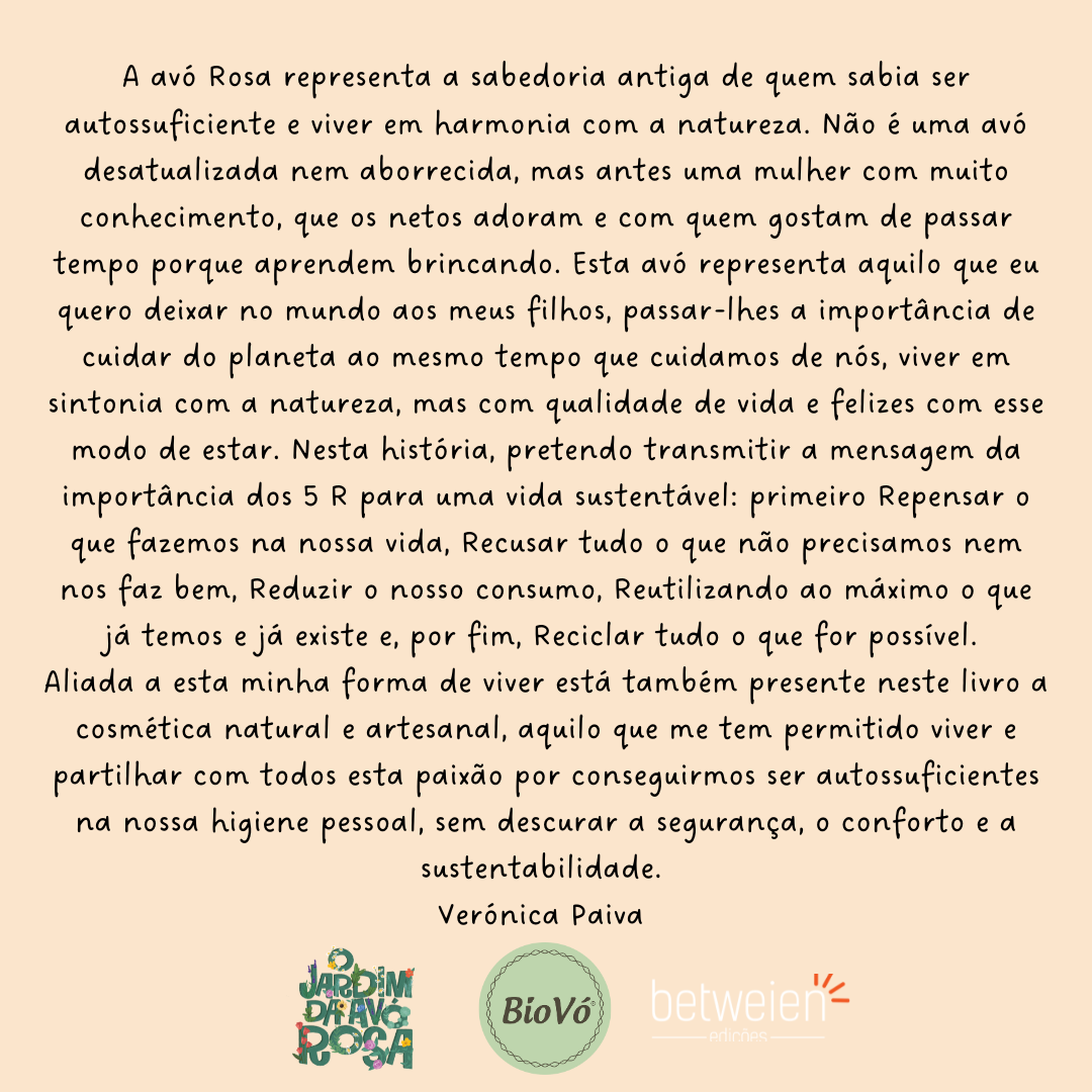 Livro "O Jardim da Avó Rosa"