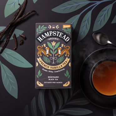 Chá Preto Baunilha Biológico — Sabor Aveludado e Relaxante