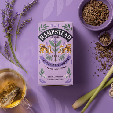 Chá de Lavanda e Valeriana Bio para Relaxar e Dormir