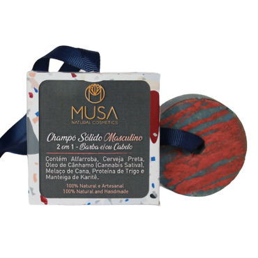 Champô Sólido Musa Barba e Cabelo