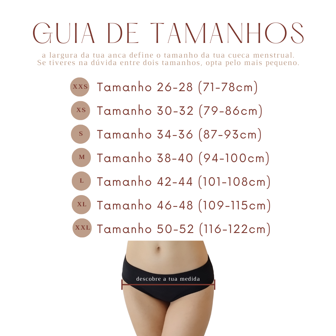 Cuecas Menstruais Eva - Noite