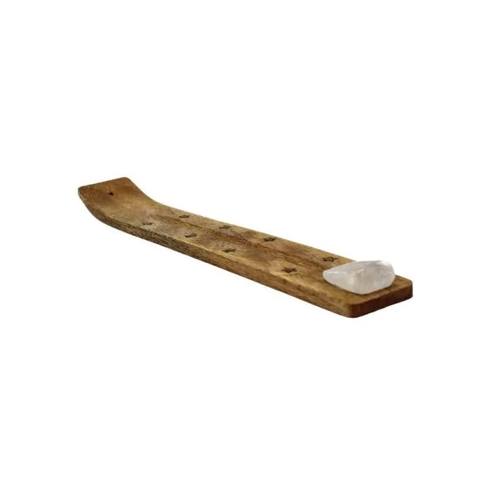 Suporte de Incenso com pedra Selenita