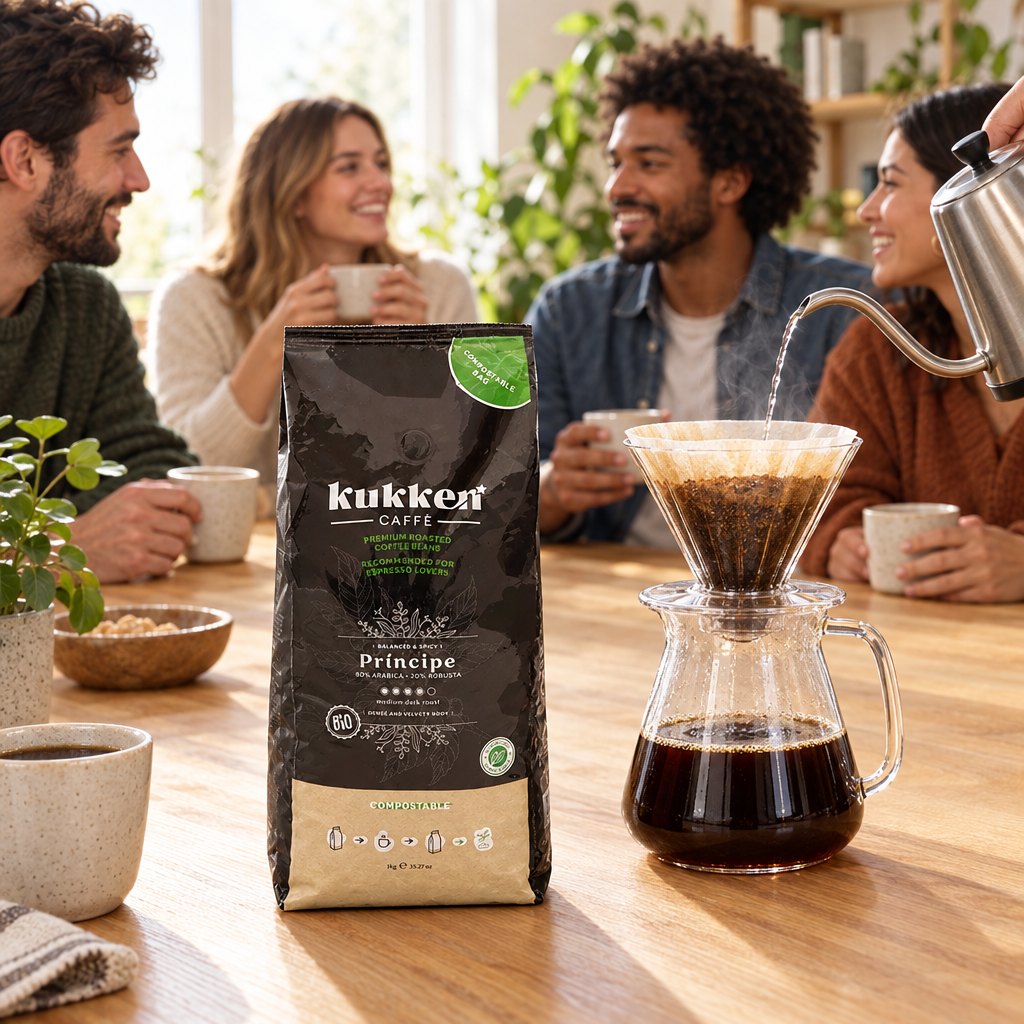 preparação slow coffee kukken