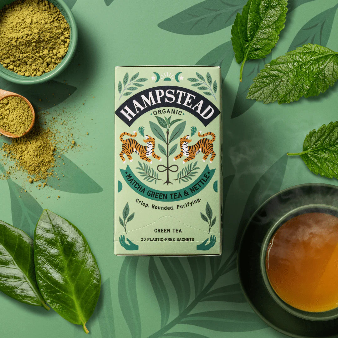 Infusão Matcha e Chá Verde — energia e vitalidade