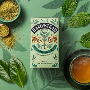 Infusão Matcha e Chá Verde — energia e vitalidade