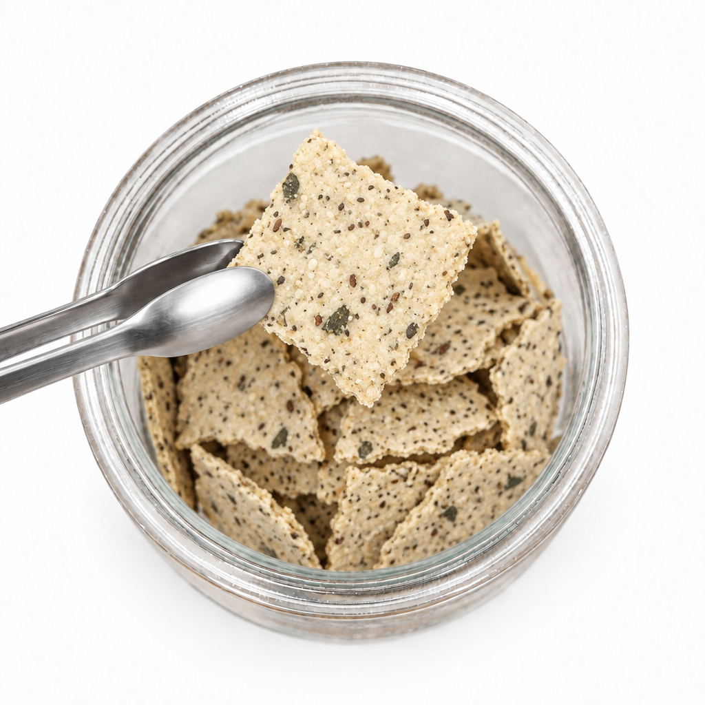 Crackers de Tomilho Vegan e Sem Glúten – Snack