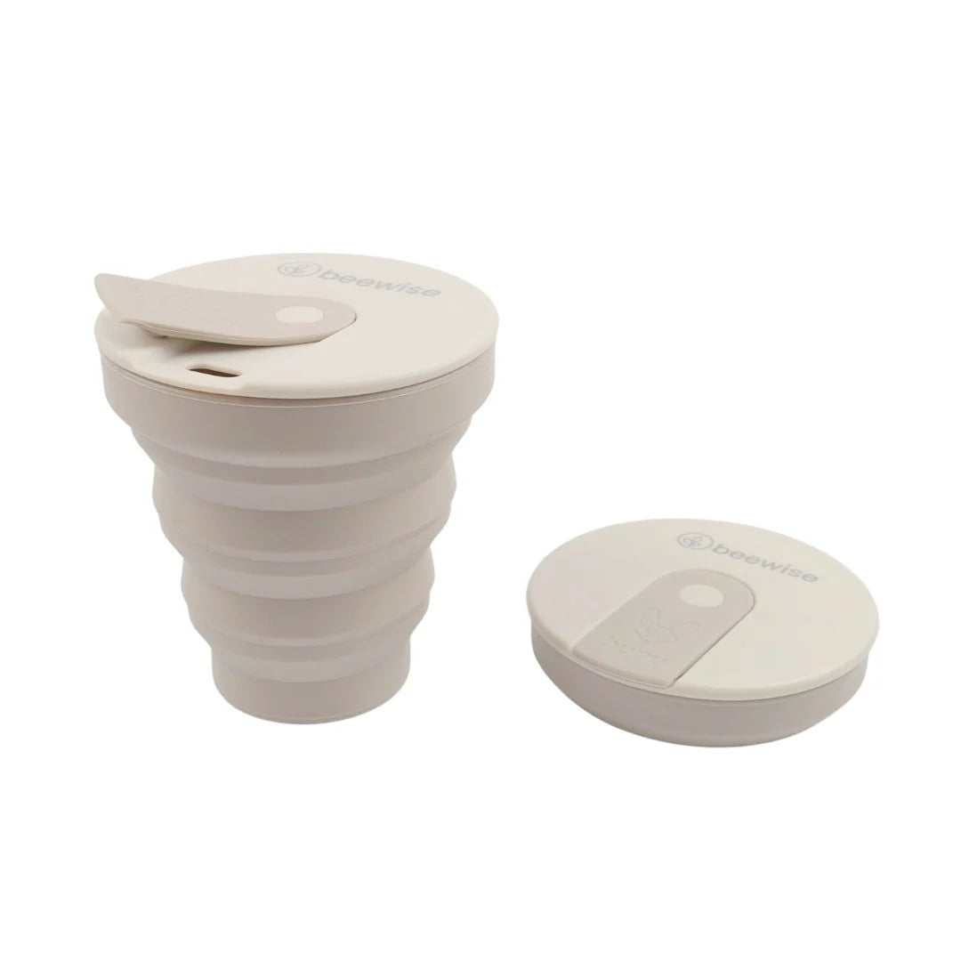 Copo de Café Reutilizável Dobrável 265 ml com Tampa